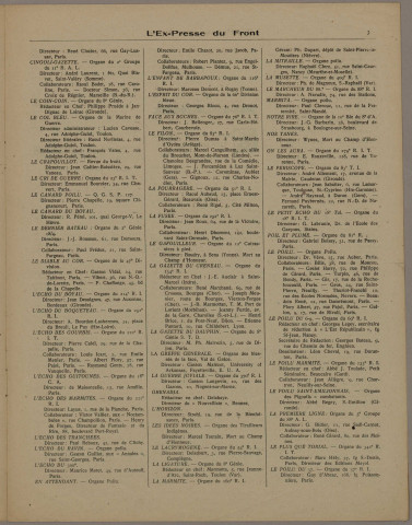 01/12/1919 - L'Ex-presse du front : organe mensuel