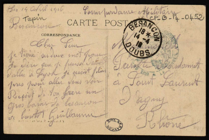 Bassins du Doubs - Entrée des Bassins. [image fixe] , Besançon ; Dijon : Edition des Nouvelles Galeries : Bauer-Marchet et Cie Dijon (dans un cercle), 1904/1916