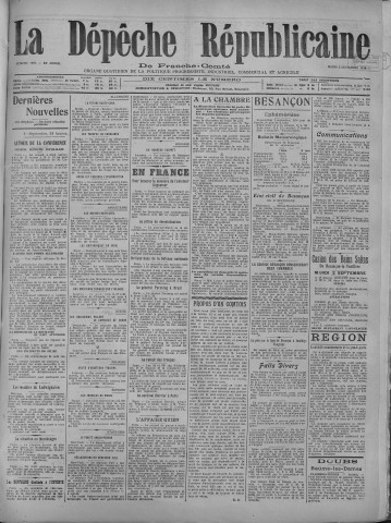 02/09/1919 - La Dépêche républicaine de Franche-Comté [Texte imprimé]