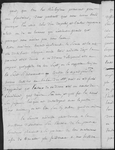 Ms Baverel 88 - Besançon au début du XIXe siècle, par l'abbé J.-P. Baverel. Notices classées par ordre alphabétique de noms de matières