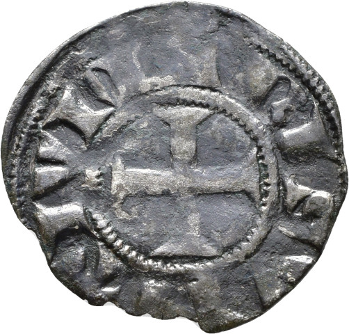 874.1.58 - pièce de monnaie ; denier estevenant