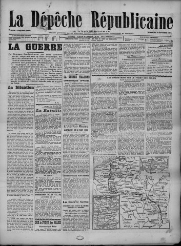 03/10/1915 - La Dépêche républicaine de Franche-Comté [Texte imprimé]