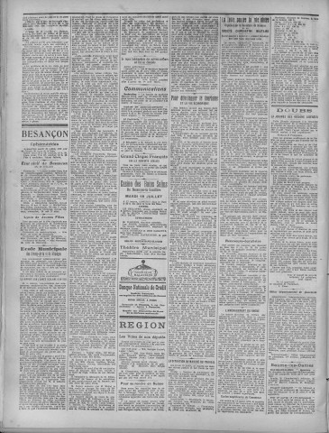 29/07/1919 - La Dépêche républicaine de Franche-Comté [Texte imprimé]