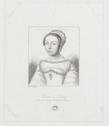 Madame Ladmirale (sic) : Françoise de Longwy [image fixe] / Ancien tableau