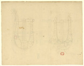 Deux lyres [Dessin] , [S.l.] : [s.n.], [1750-1799]