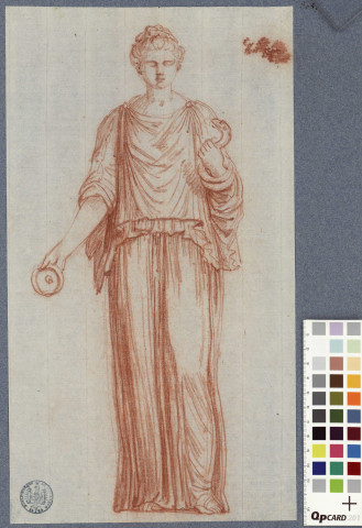 Figure féminine à l'antique, dite Hygie / Jean-Honoré Fragonard , [S.l.] : [J.-H. Fragonard], [1758-1760]