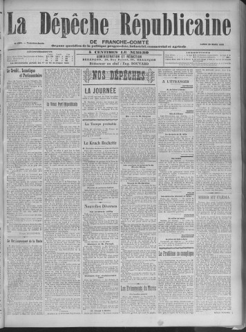 30/03/1908 - La Dépêche républicaine de Franche-Comté [Texte imprimé]