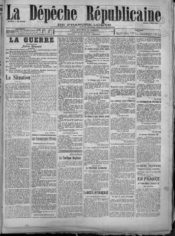 08/05/1917 - La Dépêche républicaine de Franche-Comté [Texte imprimé]
