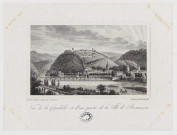 Vue de la Citadelle et d'une partie de la Ville de Besançon [image fixe] / dessiné d'après nature par A. Laurens, gravée par Couché fils , 1700/1799