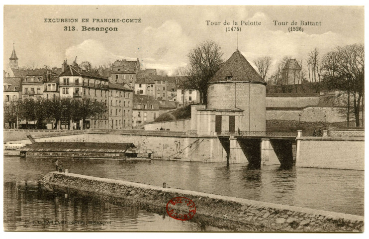 Besançon. Tour de la Pelotte (1475). Tour de Battant (1526) [image fixe] , Besançon : Edit. L. Gaillard-Prêtre, 1912/1918