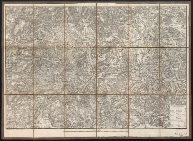 Environs de Belfort. Carte publiée par le Dépôt de la guerre. [Document cartographique] , Paris : impr. Lemercier, 1875/1900