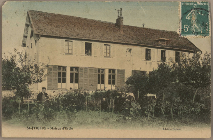 St-Ferjeux - Maison d'Ecole [image fixe] : Edition Deban, 1904/1915