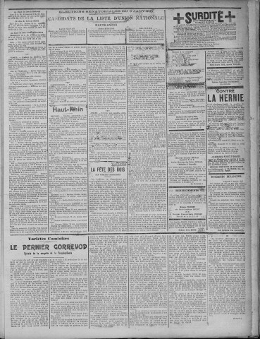 09/01/1927 - La Dépêche républicaine de Franche-Comté [Texte imprimé]
