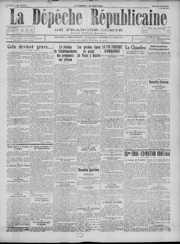 26/05/1933 - La Dépêche républicaine de Franche-Comté [Texte imprimé]