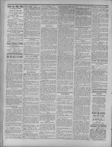 28/07/1919 - La Dépêche républicaine de Franche-Comté [Texte imprimé]