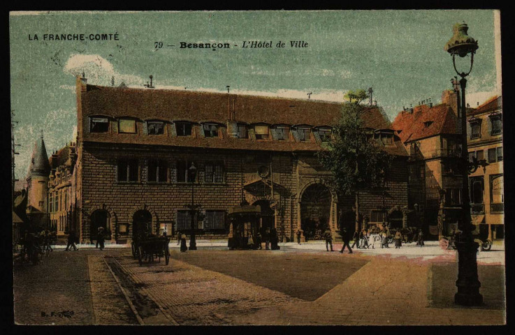Besançon - Besançon - L'Hôtel de Ville . [image fixe] , Paris : B. F. "Lux" ; Imp. Catala Frères, 1904/1921