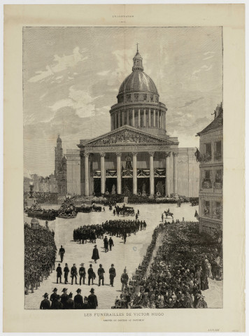 Les funérailles de Victor Hugo [image fixe] : arrivée du cortège au panthéon , 1885