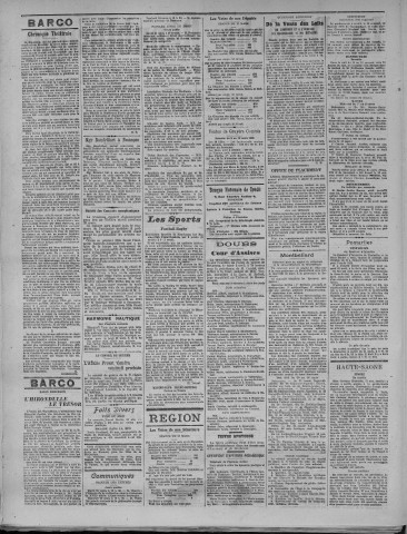 21/03/1922 - La Dépêche républicaine de Franche-Comté [Texte imprimé]