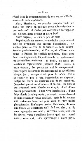 01/01/1850 - Compte rendu général des travaux de la Société scientifique et médicale de Montbéliard [Texte imprimé]