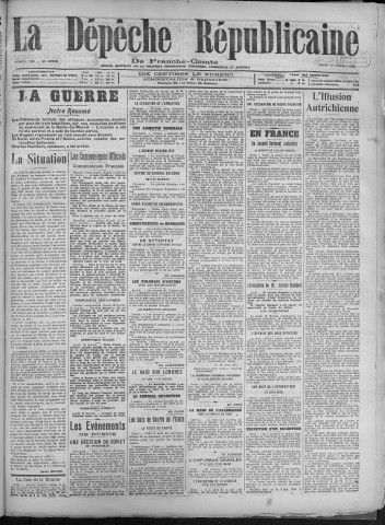 19/02/1918 - La Dépêche républicaine de Franche-Comté [Texte imprimé]