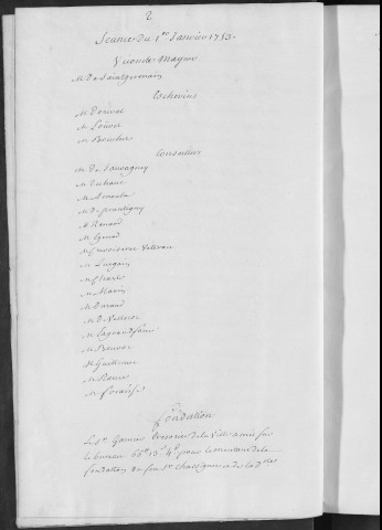 Registre des délibérations municipales 1er janvier - 31 décembre 1753