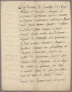 Pont de Battant et arc de triomphe :
- Acensements par la Ville et baux à loyer des maisons et boutiques construites sur le grand pont de Besançon (1314-1790).
- Pièces relatives à la dégradation de l'arc de triomphe élevé en 1676 à la gloire de Louis XIV sur le pont Battant (1741), à sa réparation aux frais de l'Etat (1743), à sa cession à la Ville à charge d'entretien (1747) et à la location de deux boutiques placées en dessous et à sa démolition (1776).