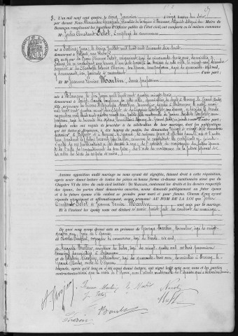 Registre des mariages, 1904