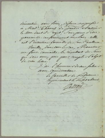 Congrégation des Sœurs de la Charité, correspondance échangée avec la supérieure Jeanne-Antide Thouret (1806) ; subvention octroyée par le département : correspondance (1808) ; liste des sœurs composant la congrégation, ses missions et ses propriétés immobilières (1808, 1819) ; demande de renseignements financiers par la Préfecture : correspondance (1833, 1836) ; acceptation de legs : correspondance (1840) ; acquisition et vente de biens immobiliers : affiche (1875).