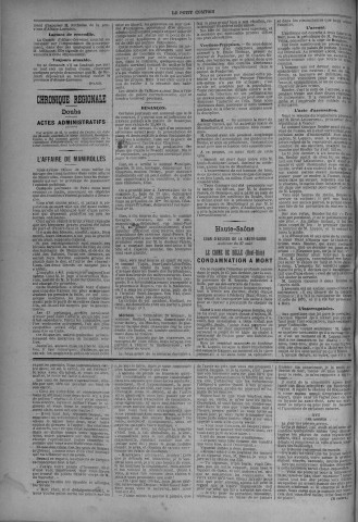 29/08/1883 - Le petit comtois [Texte imprimé] : journal républicain démocratique quotidien