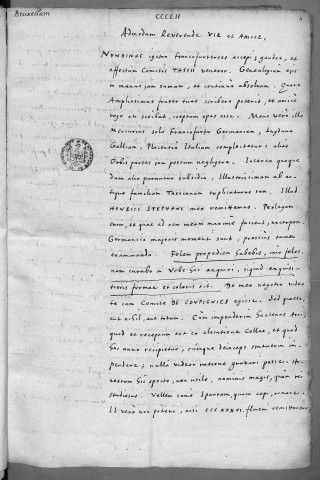Ms Chiflet 120 - « Erycii Puteani epistolarum ad Chifletios tomus IV »