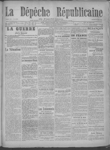 17/04/1918 - La Dépêche républicaine de Franche-Comté [Texte imprimé]