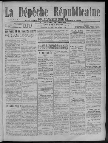 16/03/1906 - La Dépêche républicaine de Franche-Comté [Texte imprimé]