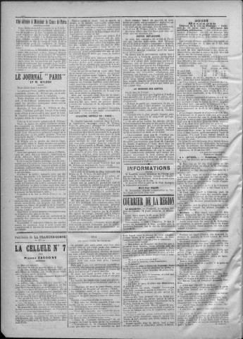 14/10/1887 - La Franche-Comté : journal politique de la région de l'Est