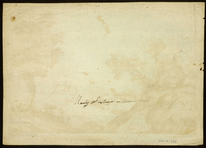 [Paysage avec lac] [image fixe] / An. Carache delin. J B. Corneille Sculp. Cum privil Regis , 1669/1695
