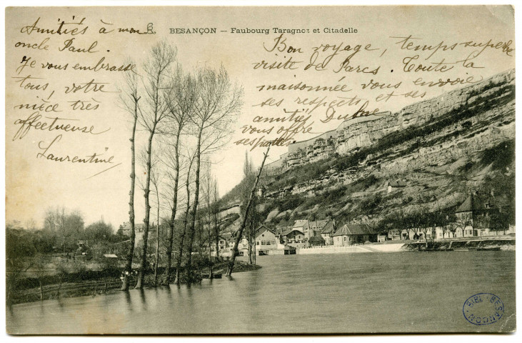 Besançon - Faubourg Taragnoz et Citadelle [image fixe] 1897/1903