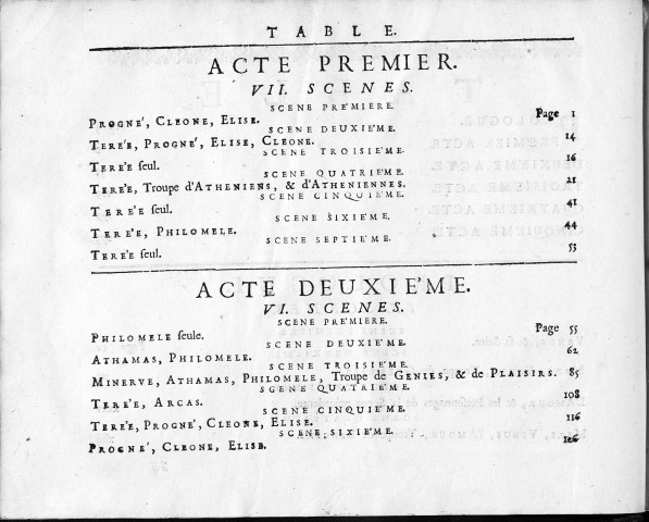 Philomèle, tragédie mise en musique par monsieur Lacoste... Représentée pour la première fois ... le mardy vingtième jour d'octobre 1705
