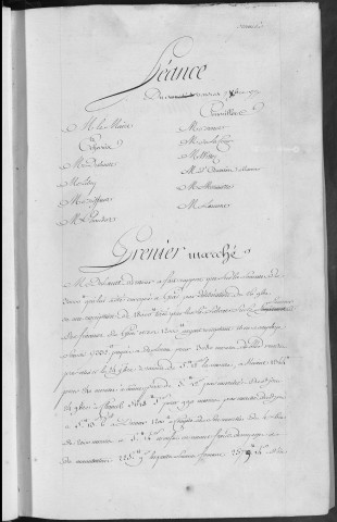Registre des délibérations municipales 7 décembre 1770 - 31 décembre 1771