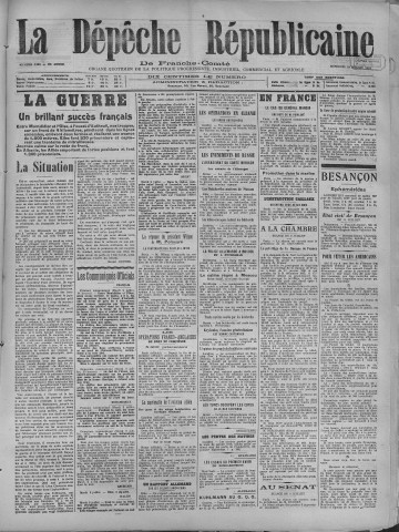 10/07/1918 - La Dépêche républicaine de Franche-Comté [Texte imprimé]