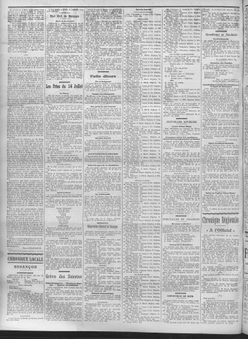 16/07/1908 - La Dépêche républicaine de Franche-Comté [Texte imprimé]