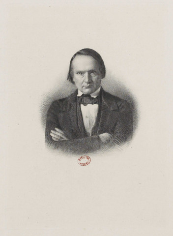 Victor Hugo : [image fixe] / Lafosse , Paris : Maison Basset, rue de Seine, 33, et Goupil Vibert et Cie Boulevard Montmartre, 19, 1840/1850