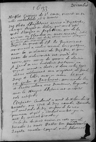 Ms Chiflet 179 - « Diaire des choses arrivées à la cour de Bruxelles, depuis la fin de l'an 1633, après la mort de l'infante Isabel, jusques à l'an 1636, escrit par messire Philippe Chiflet, prieur de Bellefontaine »