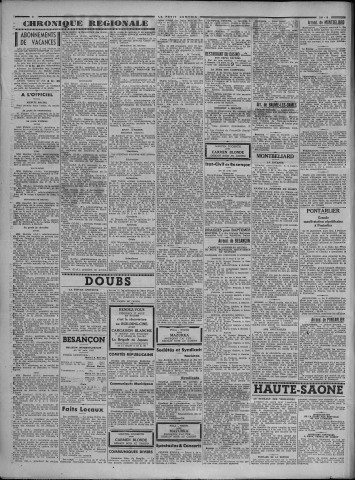 26/08/1937 - Le petit comtois [Texte imprimé] : journal républicain démocratique quotidien