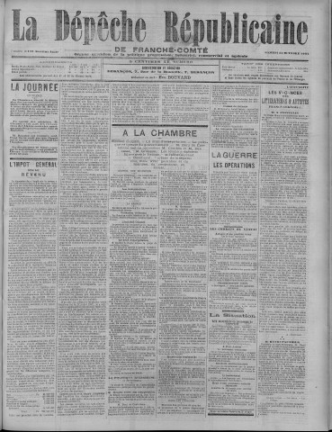 22/10/1904 - La Dépêche républicaine de Franche-Comté [Texte imprimé]