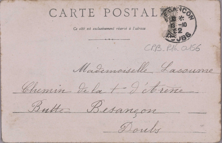 Besançon - La Citadelle, vue de Micaud. [image fixe] , 1897/1903