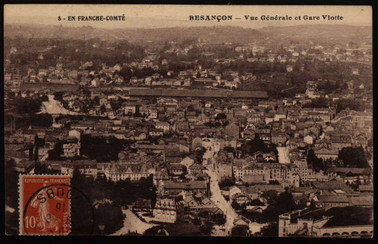 Besançon - Vue Générale et Gare Viotte [image fixe] , 1904/1916