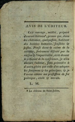 Mémoire pour le peuple français.