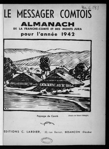 Almanach de Franche-Comté et Monts Jura [Texte imprimé]