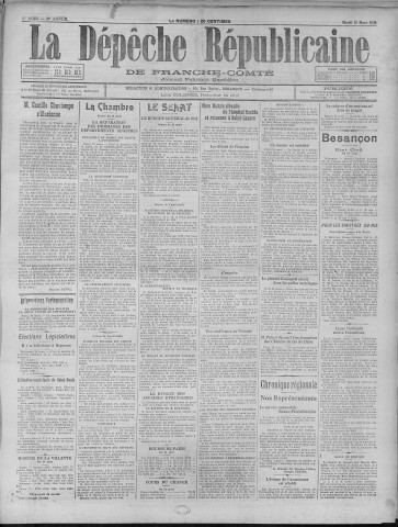 25/03/1930 - La Dépêche républicaine de Franche-Comté [Texte imprimé]