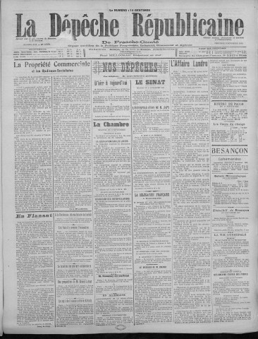 09/11/1921 - La Dépêche républicaine de Franche-Comté [Texte imprimé]