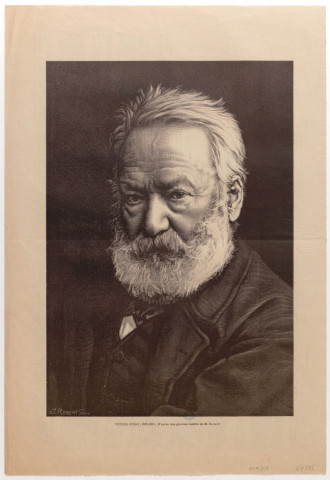 Victor Hugo (1802-1885) [image fixe] / D'après une gravure inédite de M. Robert , 1880